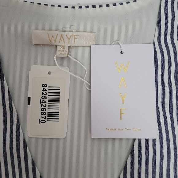 WAYF‎ pleated bell sleeve dress Size XSMALL - Picture 8 of 11